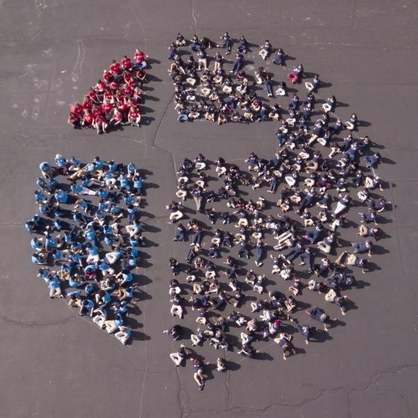 SCS Students Create Life-sized Logo